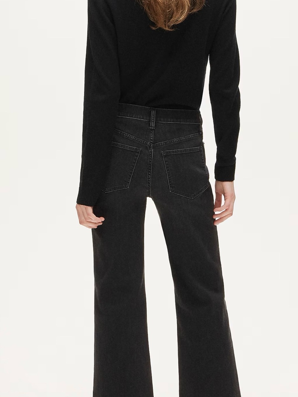 J. Crew Black Boot-Cut Jeans